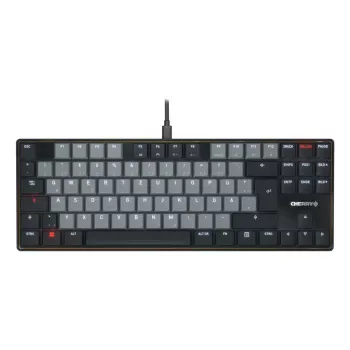 Klaviatuur Cherry KC 500 MX LP TKL Tenkeyless USB QWERTZ saksa 88 klahvi hall/must