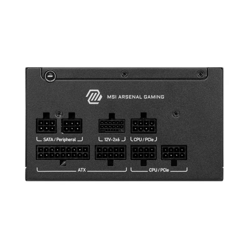 Toiteplokk MSI MAG A750GLS PCIE5 750W 24-pin ATX täismodulaarne 80 PLUS Gold must