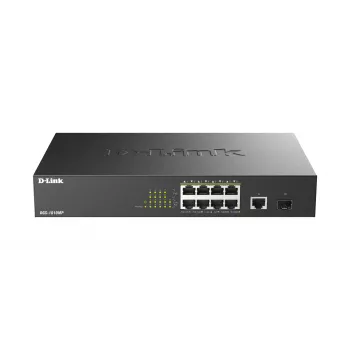D-Link DGS-1010MP/E võrgulüliti, haldamata, L2, Gigabit Ethernet (10/100/1000), Power over Ethernet (PoE), 1U, must
