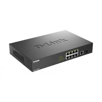 D-Link DGS-1010MP/E võrgulüliti, haldamata, L2, Gigabit Ethernet (10/100/1000), Power over Ethernet (PoE), 1U, must