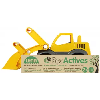 Lena EcoActives Earth mover, Traktor, 2 a, Plastik, Puit, Must, Hall, Kollane