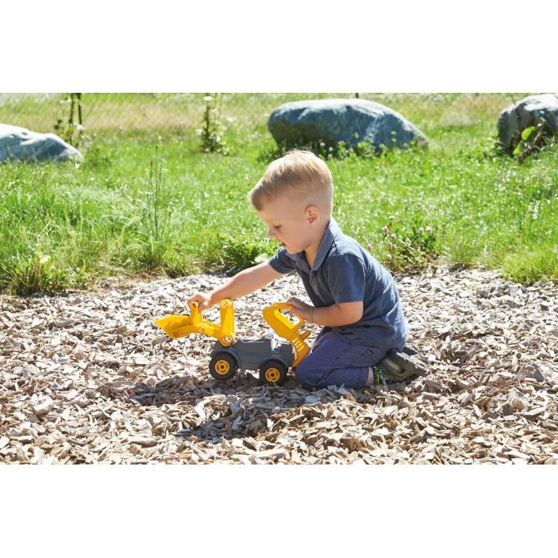 Lena EcoActives Earth mover, Traktor, 2 a, Plastik, Puit, Must, Hall, Kollane