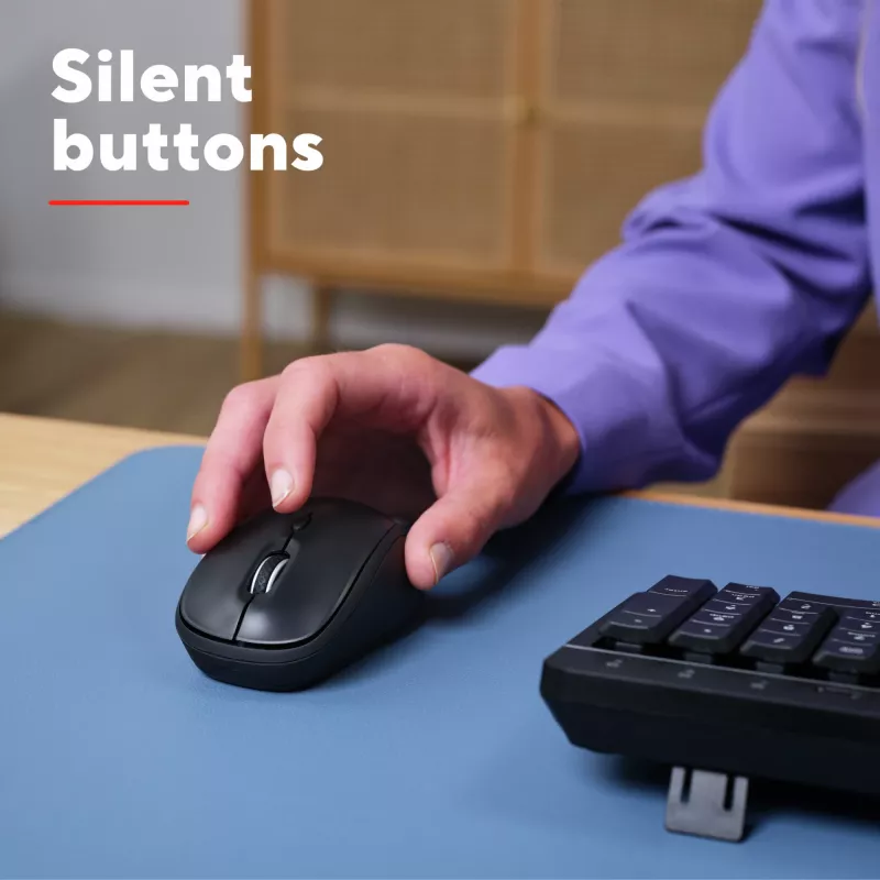 Trust Yvi+ hiir, universaalne, mõlemakäeline, RF-juhtmevaba + Bluetooth, optiline, 1600 DPI