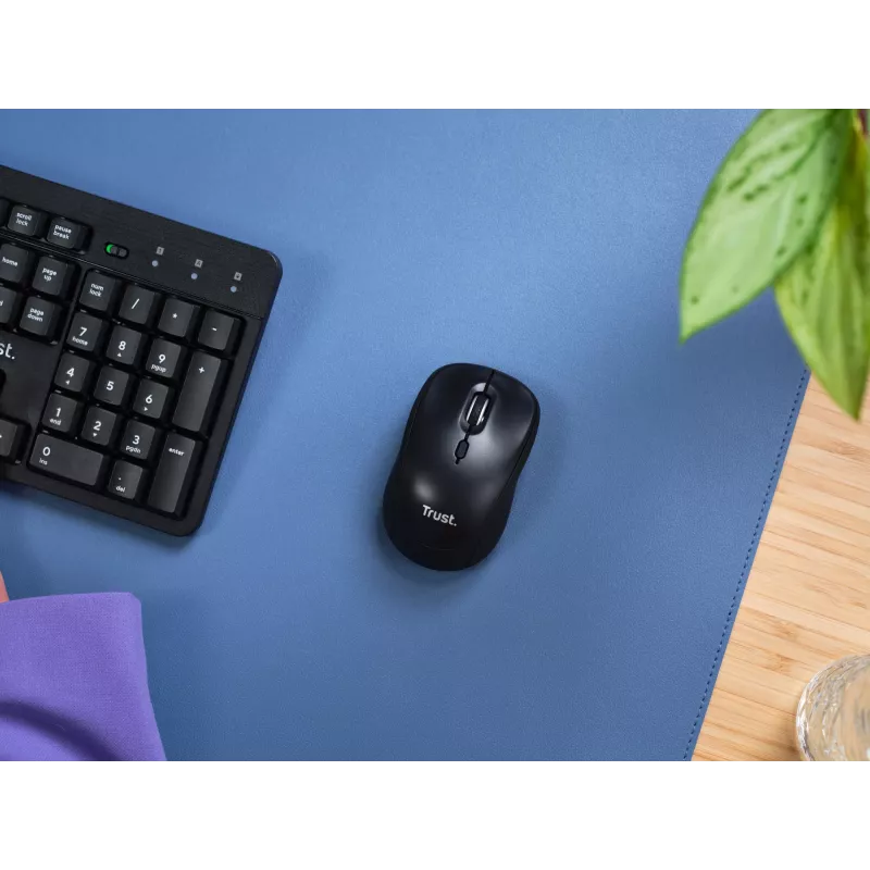 Trust Yvi+ hiir, universaalne, mõlemakäeline, RF-juhtmevaba + Bluetooth, optiline, 1600 DPI