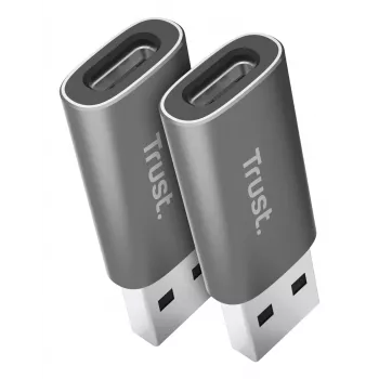 Trust Calyx USB-C USB-A hall pistik 1 USB-C pistik 2 USB-A