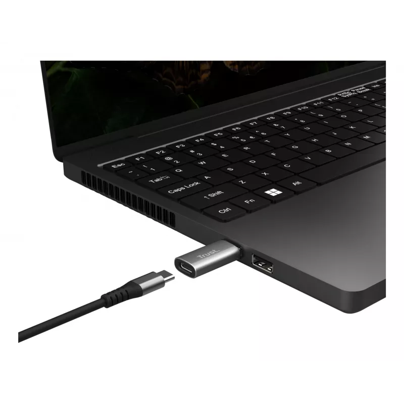 Trust Calyx USB-C USB-A hall pistik 1 USB-C pistik 2 USB-A