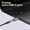 Trust Calyx USB-C USB-A hall pistik 1 USB-C pistik 2 USB-A