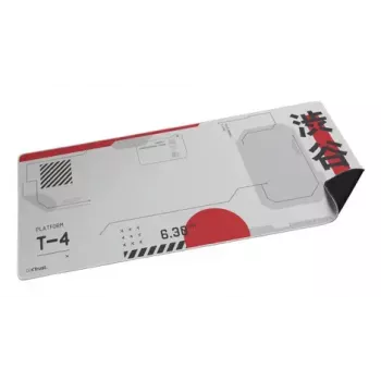 Mänguhiirematt TRUST GXT 759 XXL — PET-pind, 900×400 mm, õmmeldud servad, libisemiskindel alus (must/hall/punane/valge)