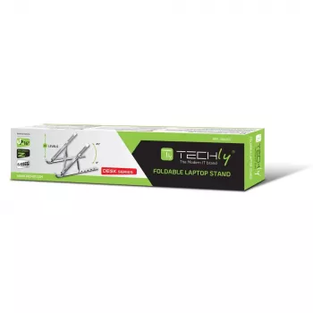 Sülearvuti alus Techly ICA-TBL 134TY hõbedane alumiinium kõrgus 55-155mm