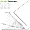 Sülearvuti alus Techly ICA-TBL 134TY hõbedane alumiinium kõrgus 55-155mm