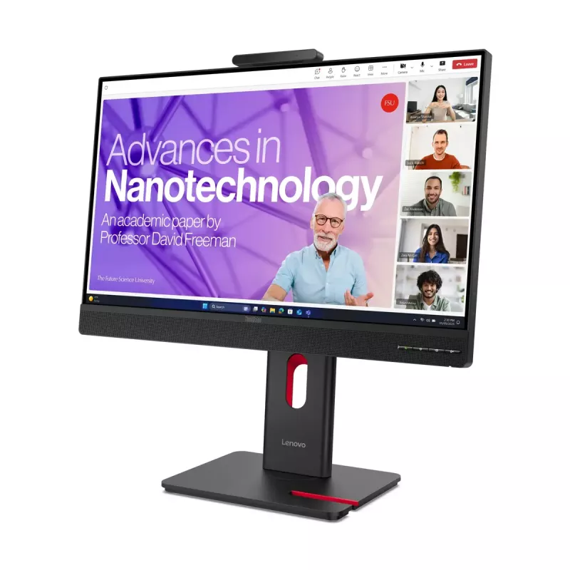 Monitor Lenovo ThinkVision T27QD-4v 27 tolli (68,6 cm) Quad HD 2560×1440 IPS LCD, 6 ms, 350 cd/m², USB-hub, kõlarid, VESA, kõrguse reguleerimine