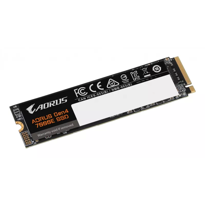 Sisemine M.2 NVMe SSD GIGABYTE AORUS Gen4 7000E 1 TB — 7100 MB/s lugemine, 6100 MB/s kirjutamine, M.2 2280