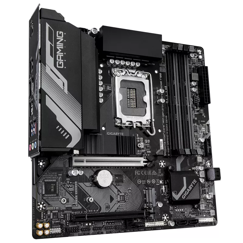 Emaplaat GIGABYTE B760M GAMING X DDR4 GEN5, Micro ATX, LGA1700, B760, 4x DIMM kuni 128 GB, 2x PCIe 4.0 M.2, 2,5GbE