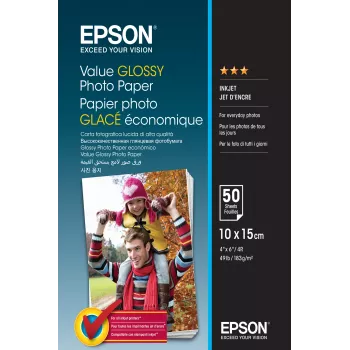 Epson Value läikiv fotopaber - 10x15cm - 50 lehte