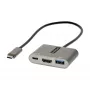 StarTech.com USB-C Multiport Adapter, USB-C HDMI 4K video, 100W PD läbivool, USB 3.0 jaotur 5Gbps (1xType-C/1xA), USB-C mini dokk, USB-C reisidokk, kaasaskantav sülearvuti dokkimisjaam