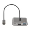 StarTech.com USB-C Multiport Adapter, USB-C HDMI 4K video, 100W PD läbivool, USB 3.0 jaotur 5Gbps (1xType-C/1xA), USB-C mini dokk, USB-C reisidokk, kaasaskantav sülearvuti dokkimisjaam