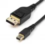 StarTech.com 6 ft (2 m) VESA-sertifitseeritud Mini DisplayPort–DisplayPort 1.4 kaabel – 8K 60 Hz HBR3 HDR – Super UHD mDP–DP 1.4 juhe – õhuke (34 AWG) Ultra HD 4K 120 Hz – monitori/videokaabel