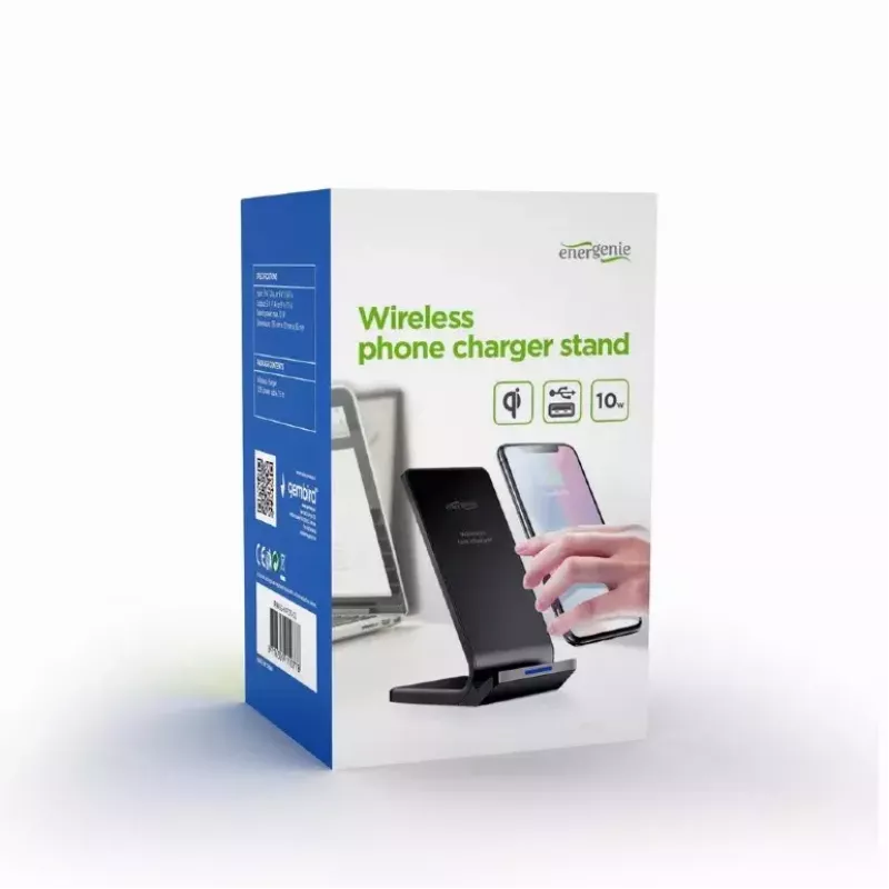 Mobiilseadme laadija Gembird EG-WPC10-02 juhtmevaba laadimine nutitelefon must