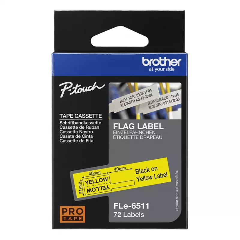 Brother FLE-6511 sildivalmistuslint must kollasel