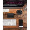 ICY BOX IB-HUB1430-CR pistikupesaga jaotur Must