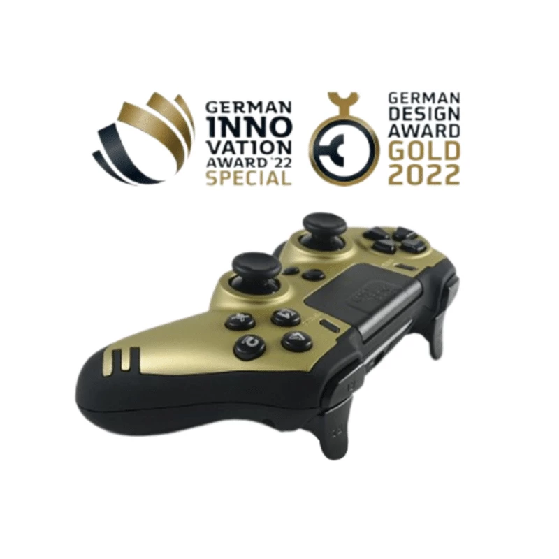 Mängupult Lexip Metaltech Wireless kontroller Gold — PC, PS4, raadiosageduslik juhtmevaba, Micro-USB, sisseehitatud LiPo aku