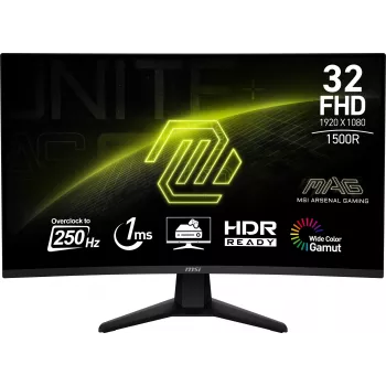 MSI MAG 32C6X arvutimonitor 80 cm (31,5 tolli) 1920 x 1080 Full HD must