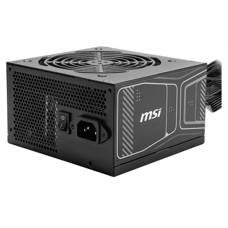 Toiteplokk MSI MAG A850GN 850 W ATX 20+4 pin, 80 PLUS Gold, mittemodulaarne, 120 mm ventilaator, must