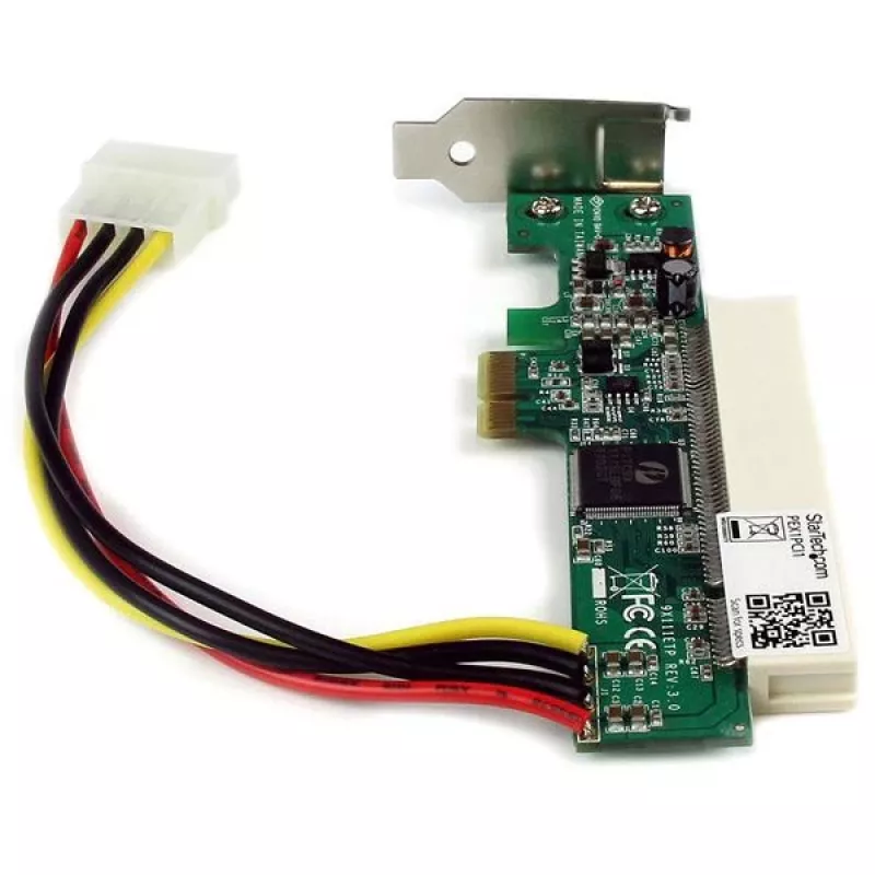 StarTech.com PCI Express PCI-adapterkaart, PCIe, PCI 32-bit, punane, CE, FC, ROHS, PERICOM PI7C9X110BNBE, 0–85 °C