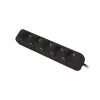 Pikendusjuhe Lanberg PS0-05F-0150-BK 1,5 m 5 vahelduvvoolupistikut Siseruumidesse Must