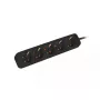 Pikendusjuhe Lanberg PS0-05F-0150-BK 1,5 m 5 vahelduvvoolupistikut Siseruumidesse Must