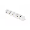 Pikendusjuhe Lanberg PS0-05F-0300-W 3m 5 vahelduvvoolu pistikupesa siseruumides valge