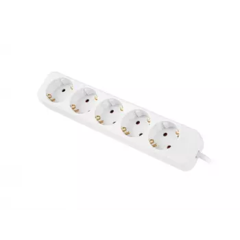 Pikendusjuhe Lanberg PS0-05F-0300-W 3m 5 vahelduvvoolu pistikupesa siseruumides valge