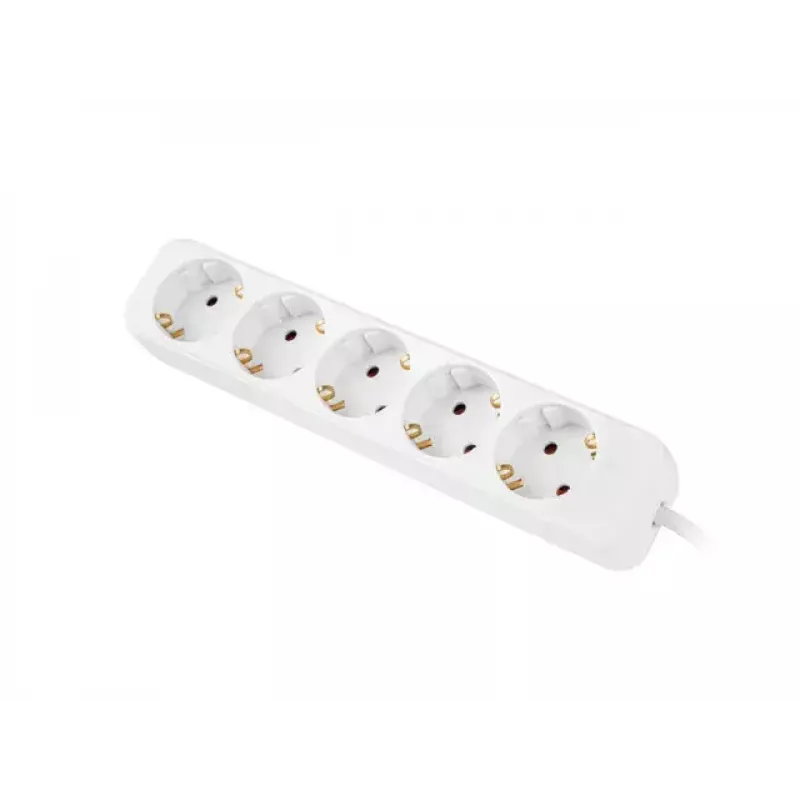 Pikendusjuhe Lanberg PS0-05F-0300-W 3m 5 vahelduvvoolu pistikupesa siseruumides valge