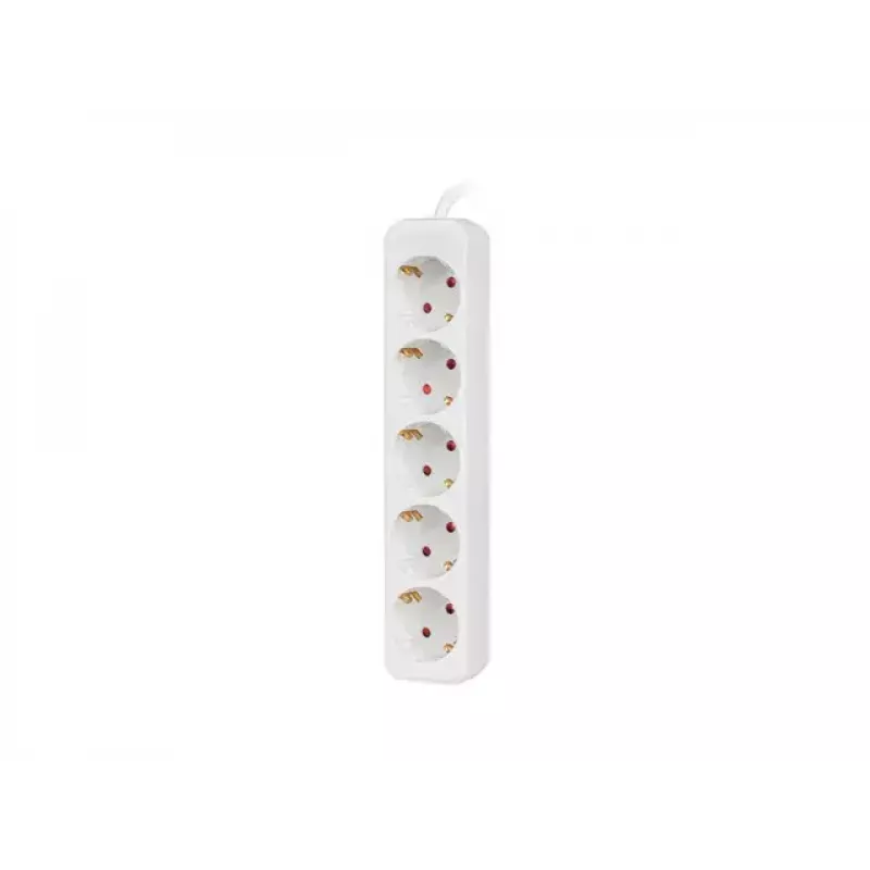 Pikendusjuhe Lanberg PS0-05F-0300-W 3m 5 vahelduvvoolu pistikupesa siseruumides valge