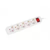Pikendusjuhe Lanberg PS1-05F-0150-W 1.5 m 5 vahelduvvoolu pistikupesa Siseruumidesse Valge