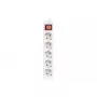 Toitepikendus Lanberg PS1-05F-0300-W 3m 5 vahelduvvoolu pistikupesa Siseruumidesse Valge