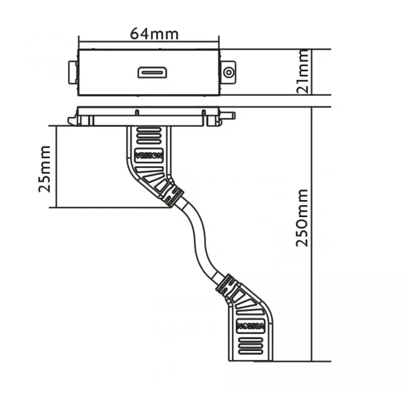 HDMI pistikupesa Vision TC3