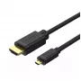 HDMI-kaabel UNITEK Y-C182 2m HDMI Type D Micro HDMI Type A Standard Must