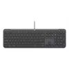 Juhtmega täissuuruses klaviatuur ja hiir Logitech 920-013349 — USB, QWERTY US International, grafiit, 1,8 m kaabel