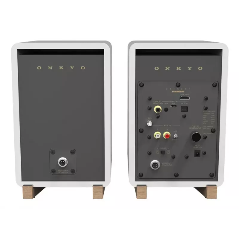 Onkyo 2-tee kõlar GX-30ARC — 2.0 kanalit, juhtmega ja juhtmevaba, 50 W RMS, 55–20000 Hz, hall/valge