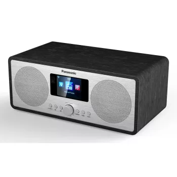Kaasaskantav raadio Panasonic RF-D40EG-K — Digitaalne tuuner, FM 87,5–108 MHz, 6 W RMS, LCD 2,4 tolli, Wi‑Fi/Wi‑Fi 4, Väline antenn, Must