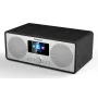 Kaasaskantav raadio Panasonic RF-D40EG-K — Digitaalne tuuner, FM 87,5–108 MHz, 6 W RMS, LCD 2,4 tolli, Wi‑Fi/Wi‑Fi 4, Väline antenn, Must