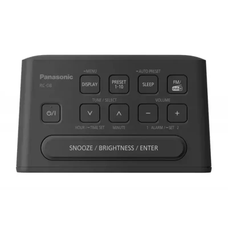 Kellraadio Panasonic RC-D8EG-K Must