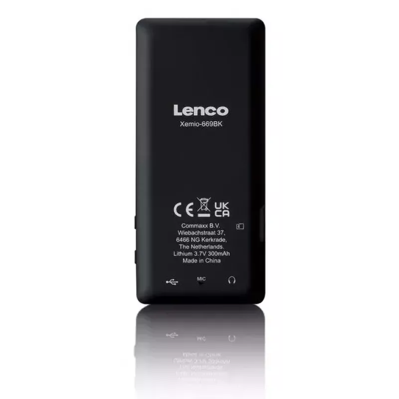 MP3-mängija Lenco Xemio-669BK 8 GB Must LCD 18 t taasesitus
