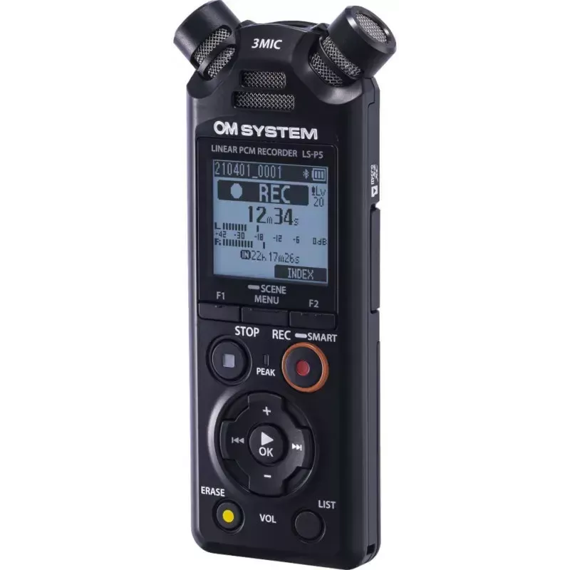 OLYMPUS LS-P5 komplekt — diktofon 24-bitise helisalvestuse ja 8 GB sisemäluga
