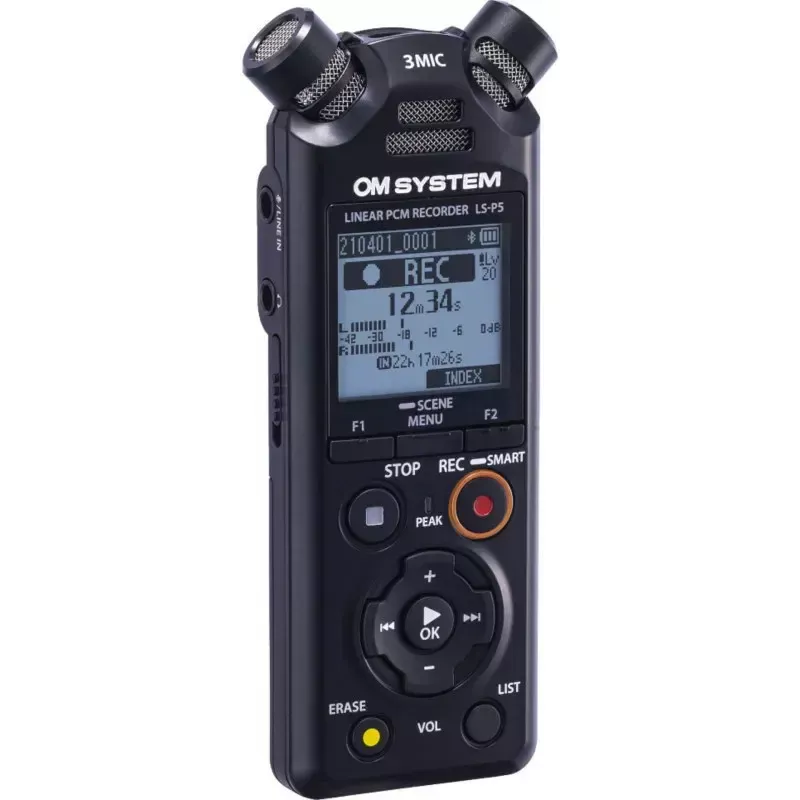 OLYMPUS LS-P5 komplekt — diktofon 24-bitise helisalvestuse ja 8 GB sisemäluga