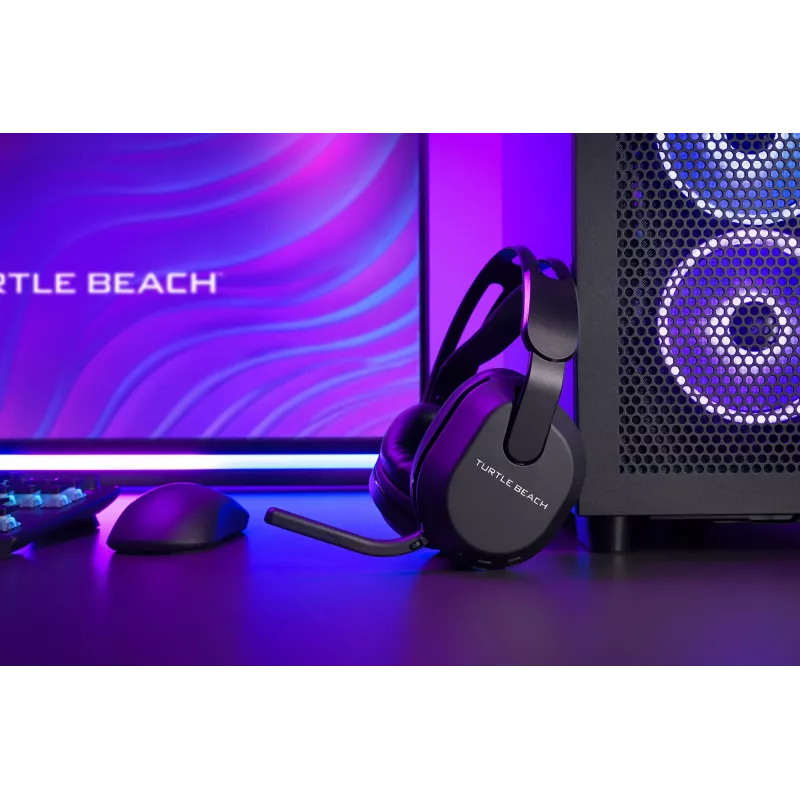 Turtle Beach Stealth 500 must juhtmevaba mängupeakomplekt arvutile kuni 40-tunnise aku ja Bluetoothiga, ühildub arvuti, PS5, PS4 ja mobiilseadmetega