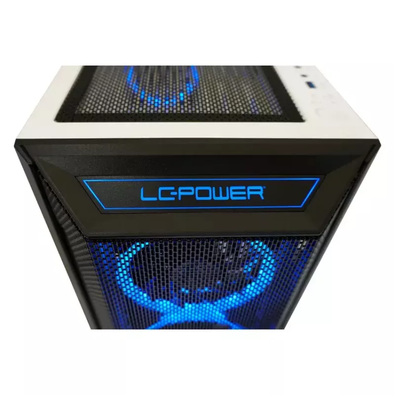 PC Case LC-Power Holo-1_X Midi Tower Valge