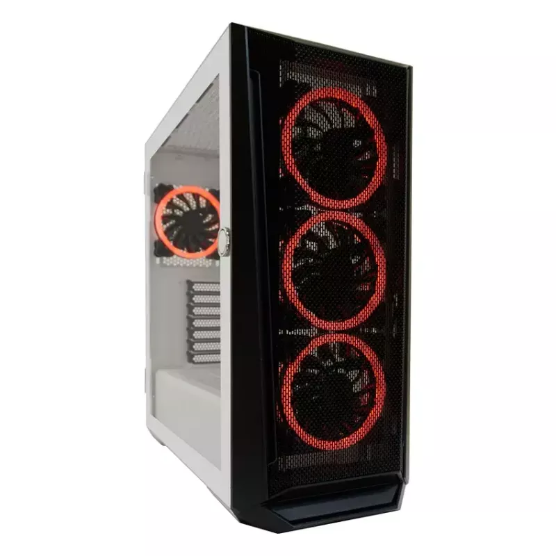 PC Case LC-Power Holo-1_X Midi Tower Valge