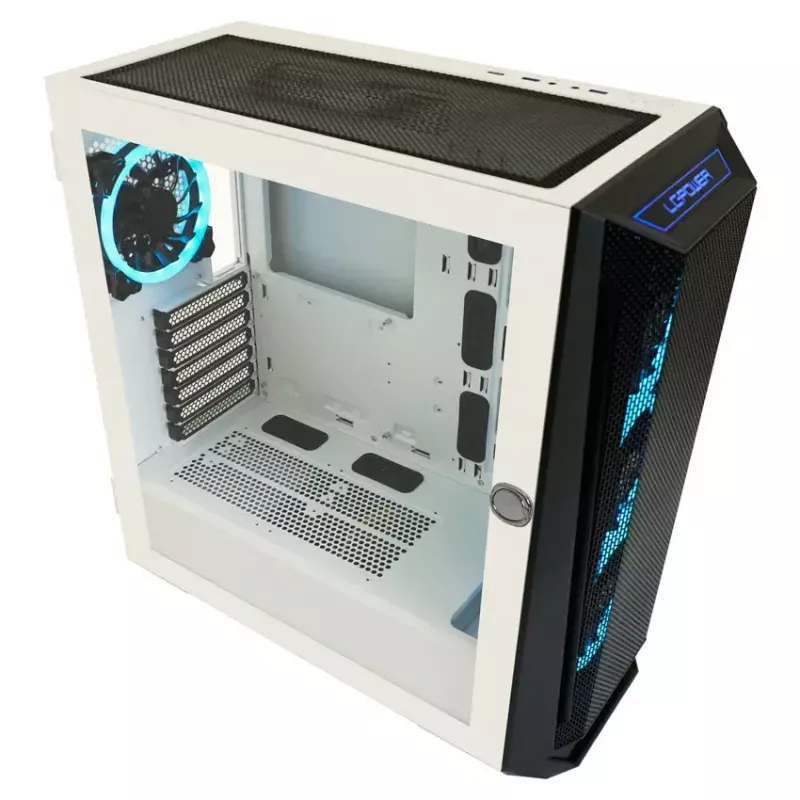 PC Case LC-Power Holo-1_X Midi Tower Valge